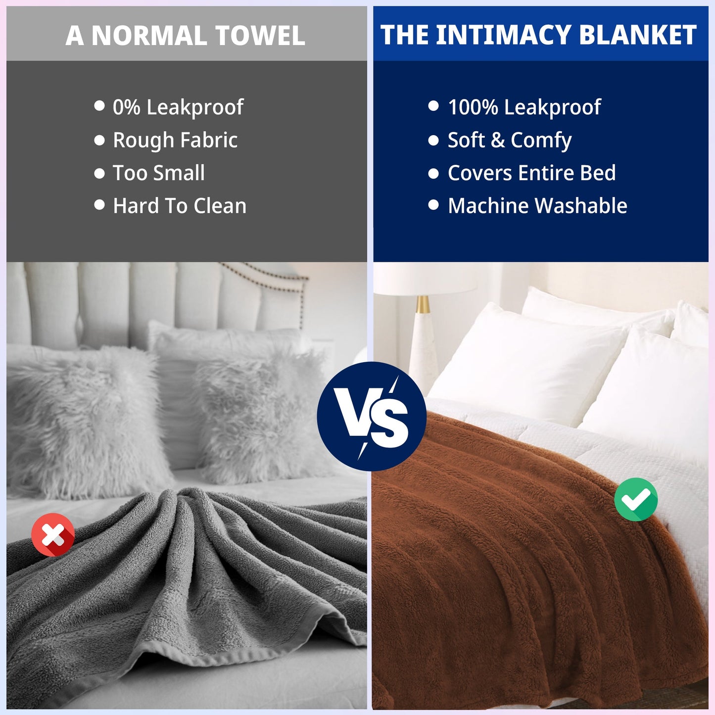 Waterproof Intimacy Blanket - Unmatched Comfort & Protection