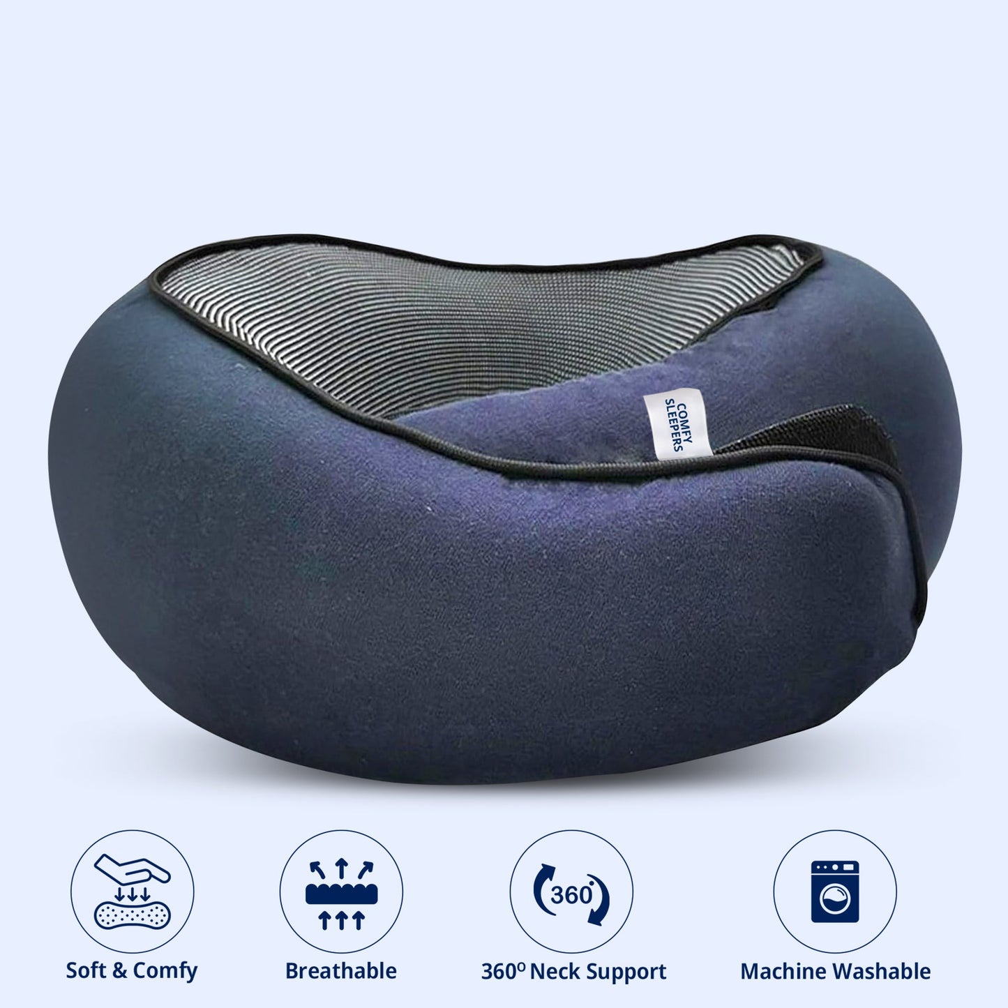 Travel Pillow for Neck, Head and Shoulder Support