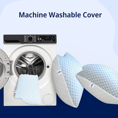 Cooling Gel Infused Pillow for Hot Sleepers & Back Discomfort