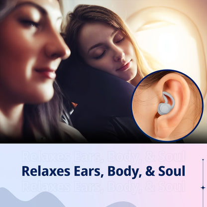 Noise Cancelling Ear Plugs - Soft Reusable Earplugs for Sleep & Travel