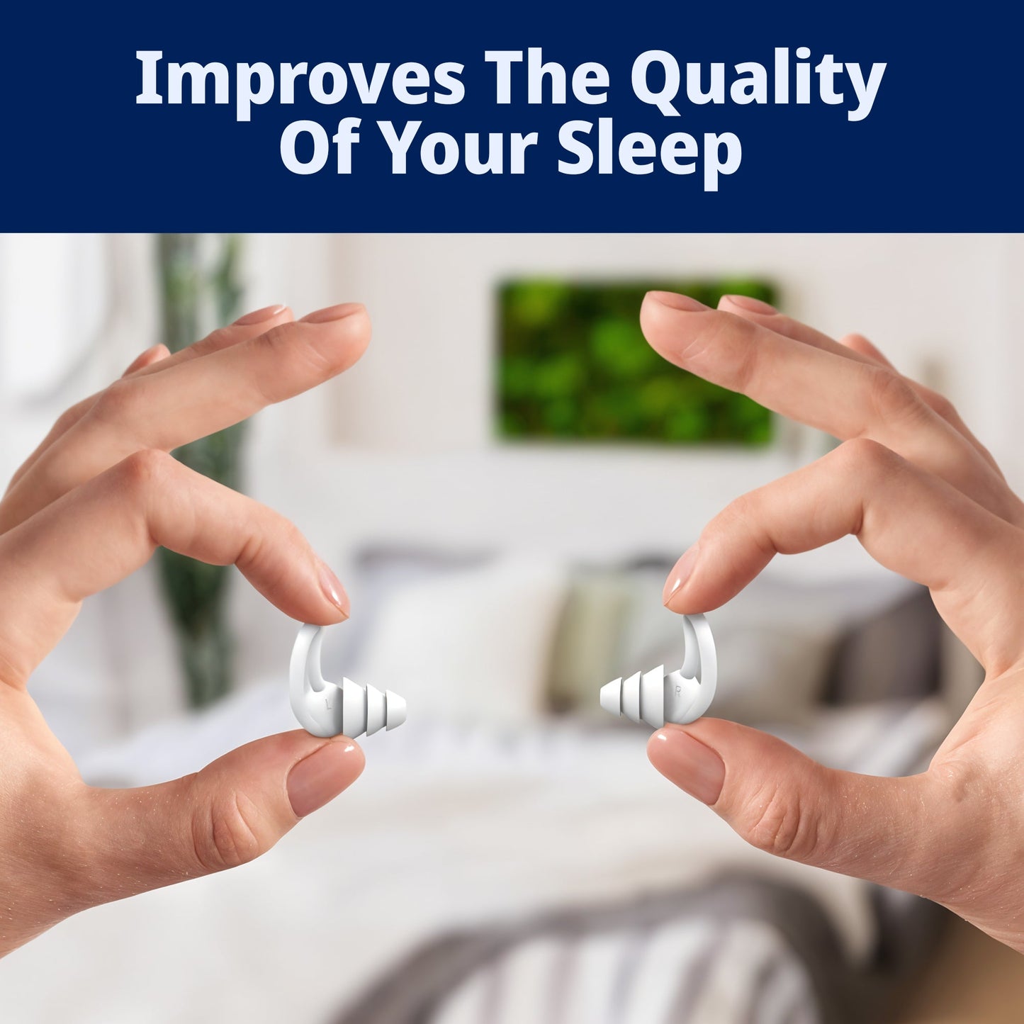 Noise Cancelling Ear Plugs - Soft Reusable Earplugs for Sleep & Travel