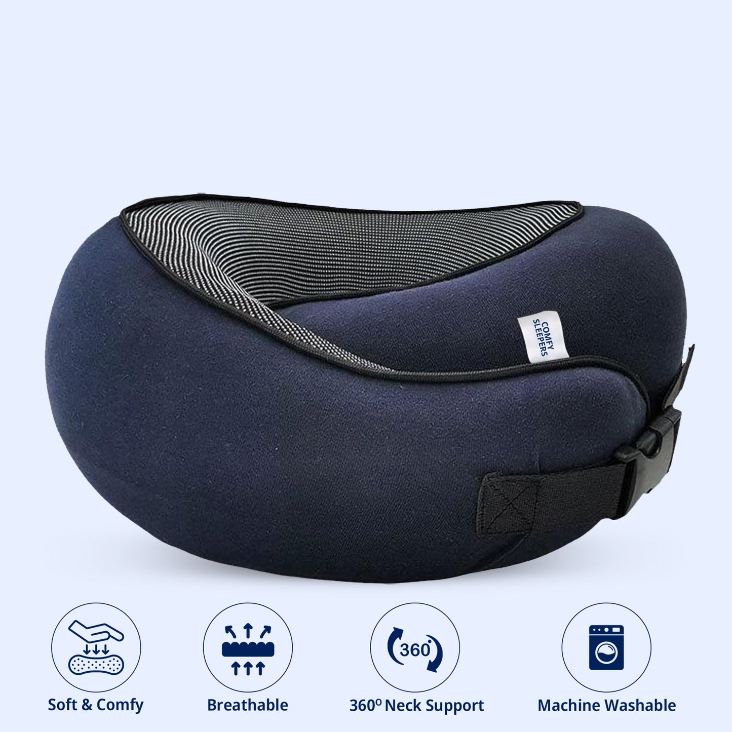 Travel Pillow for Neck, Head and Shoulder Support