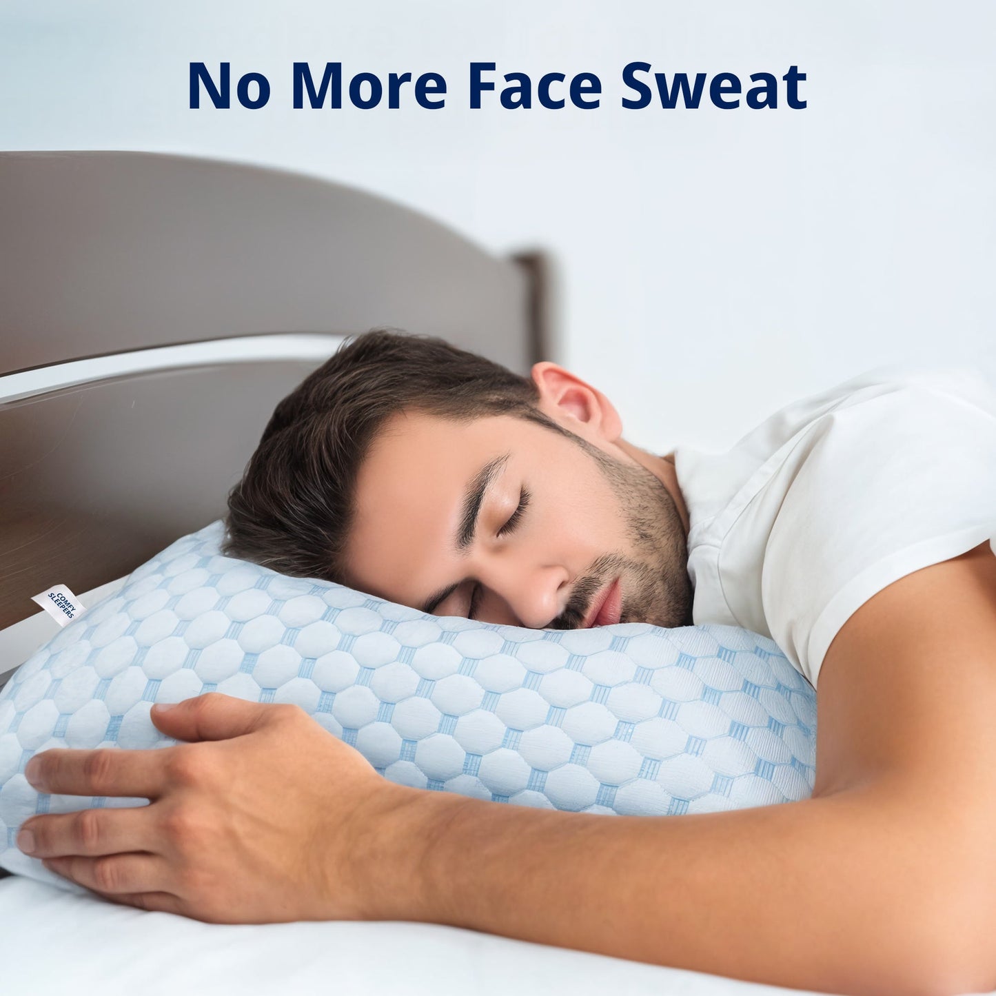 Cooling Gel Infused Pillow for Hot Sleepers & Back Discomfort