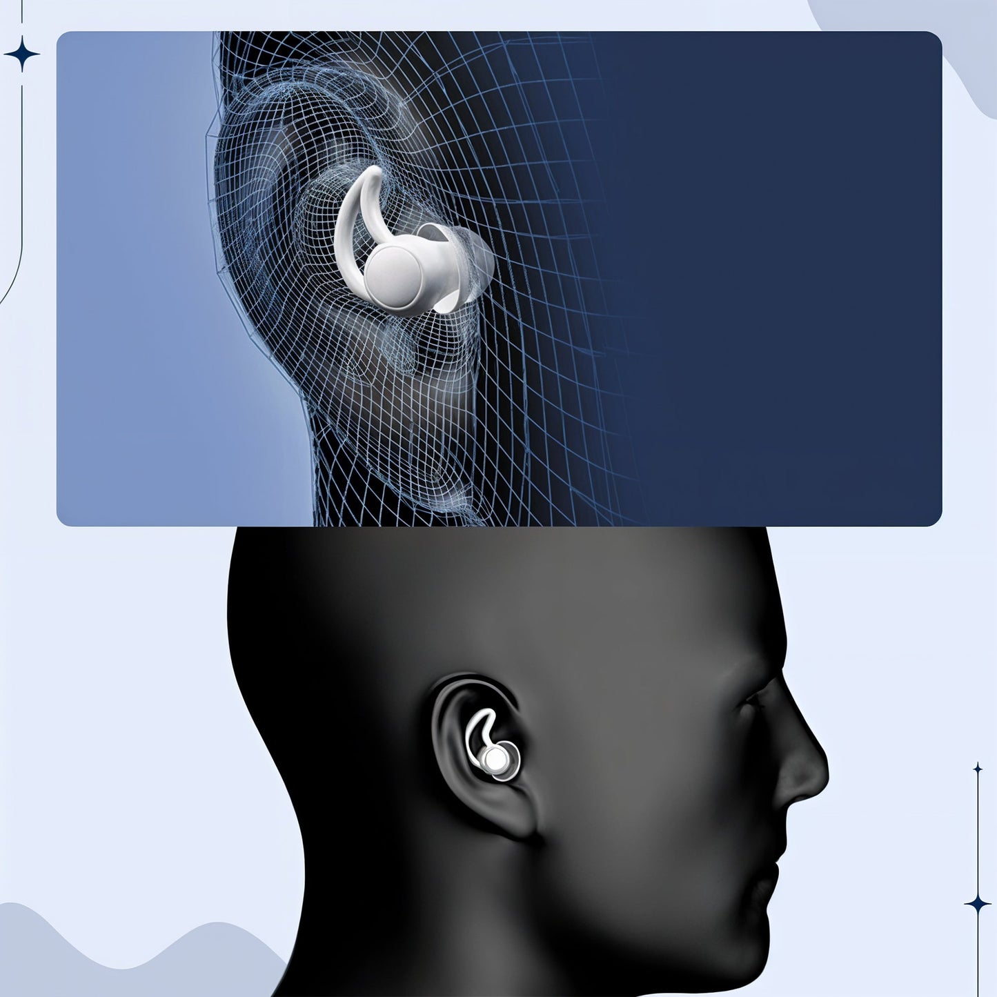 Noise Cancelling Ear Plugs - Soft Reusable Earplugs for Sleep & Travel