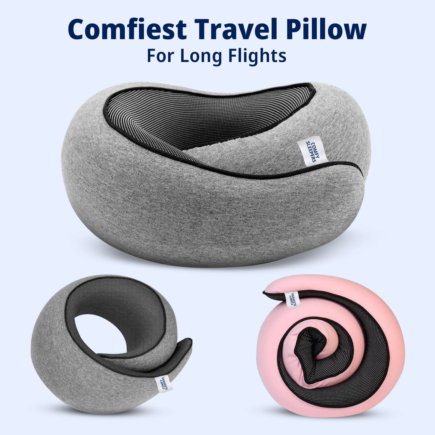 Travel Pillow for Neck, Head and Shoulder Support