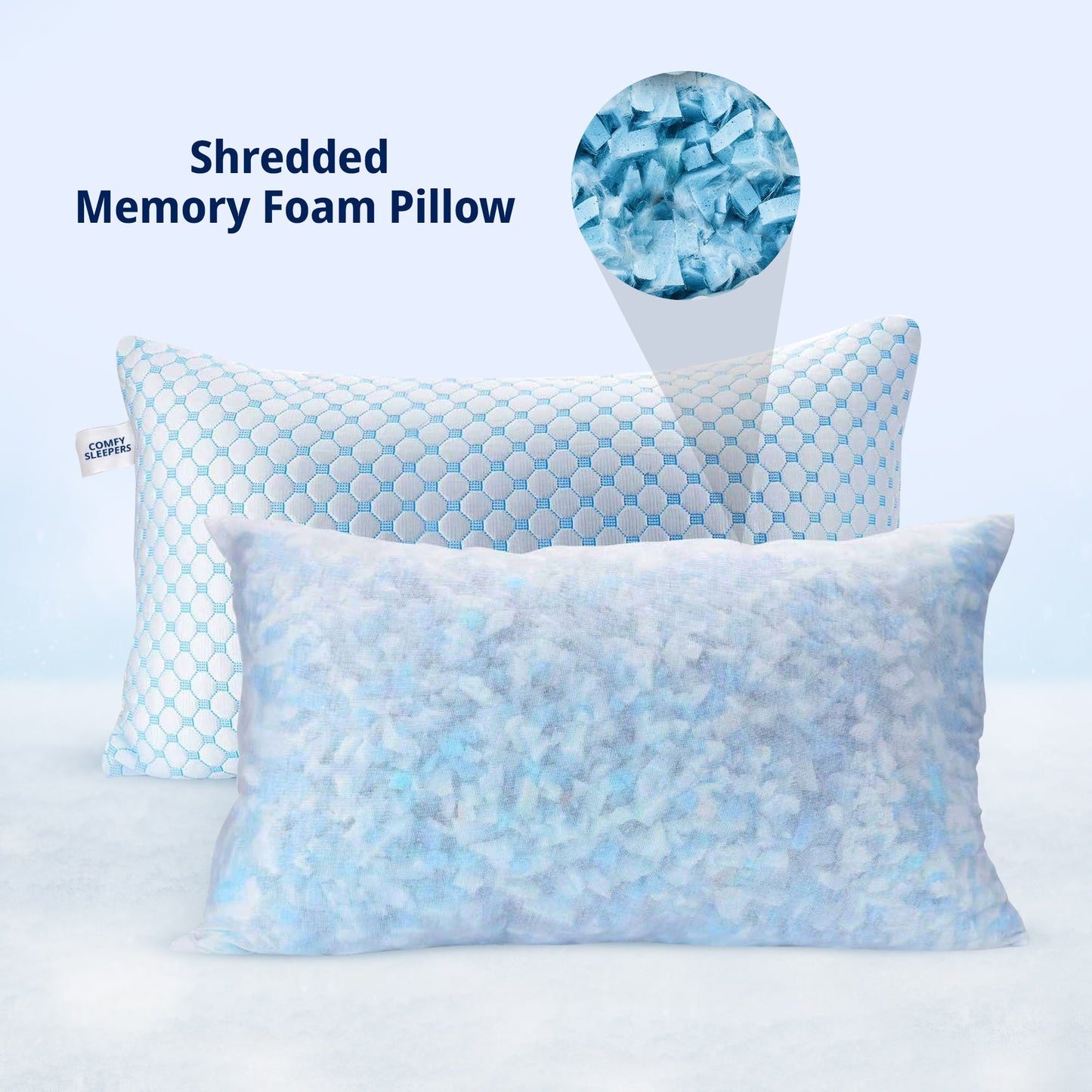Cooling Gel Infused Pillow for Hot Sleepers & Back Discomfort
