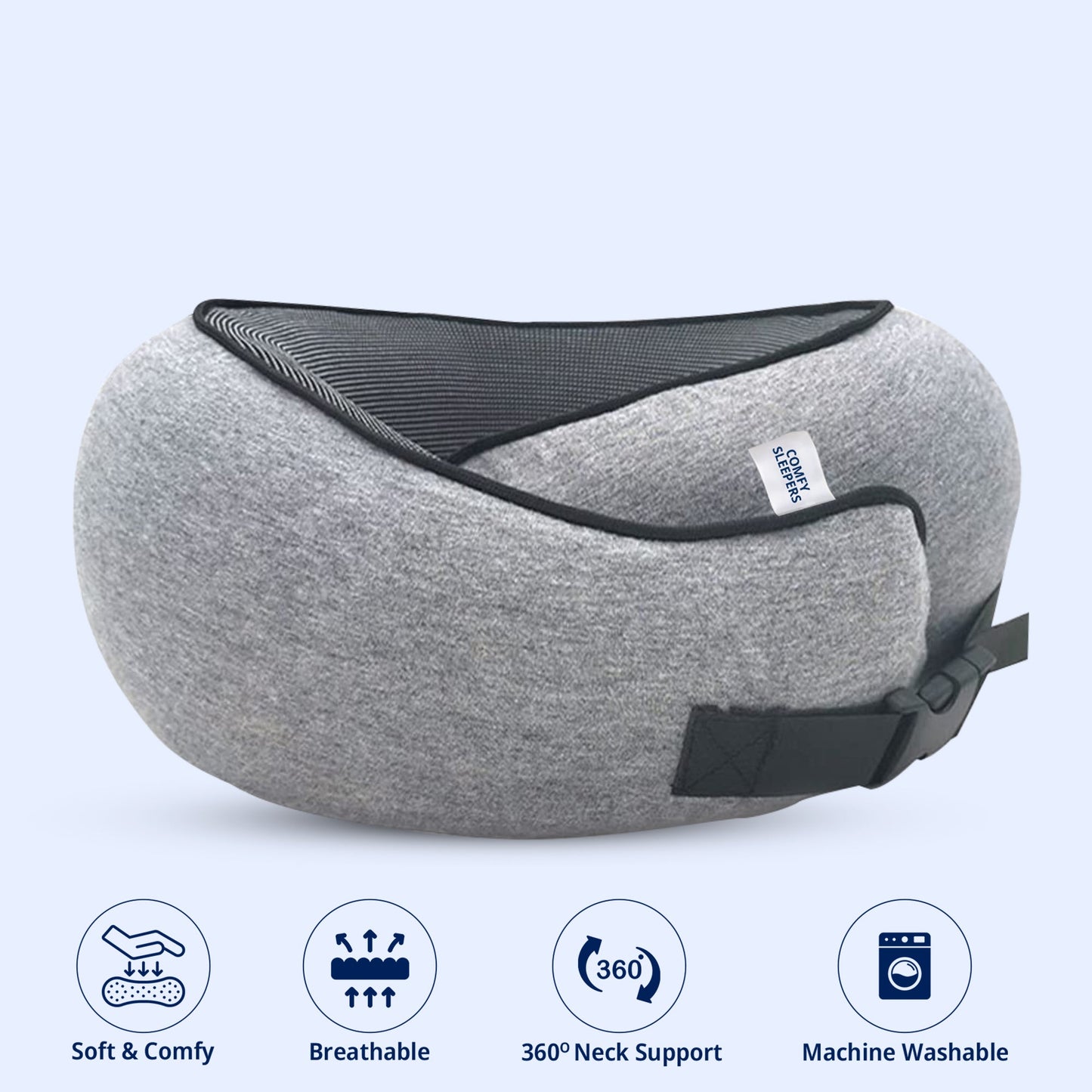 Travel Pillow for Neck, Head and Shoulder Support