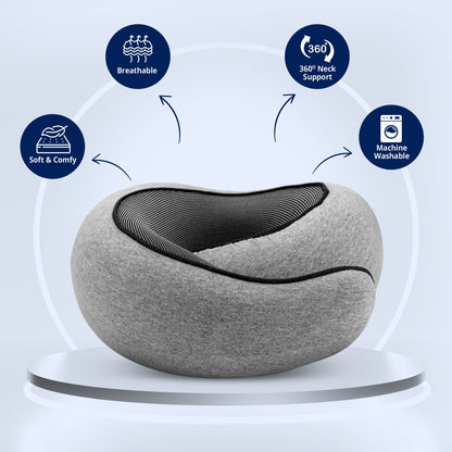 Travel Pillow for Neck, Head and Shoulder Support