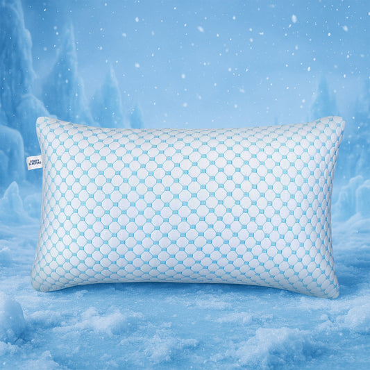 Cooling Gel Infused Pillow for Hot Sleepers & Back Discomfort