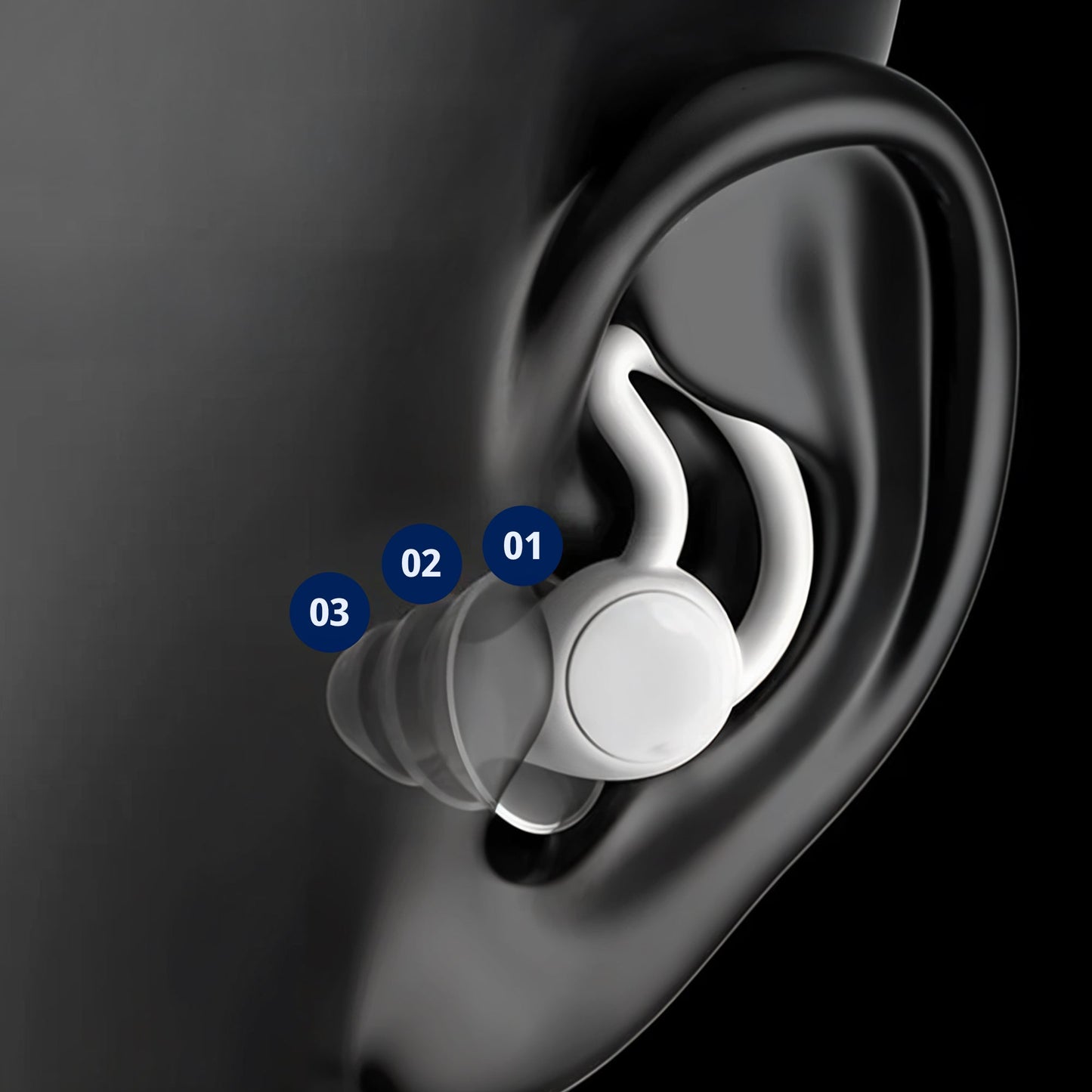 Noise Cancelling Ear Plugs - Soft Reusable Earplugs for Sleep & Travel