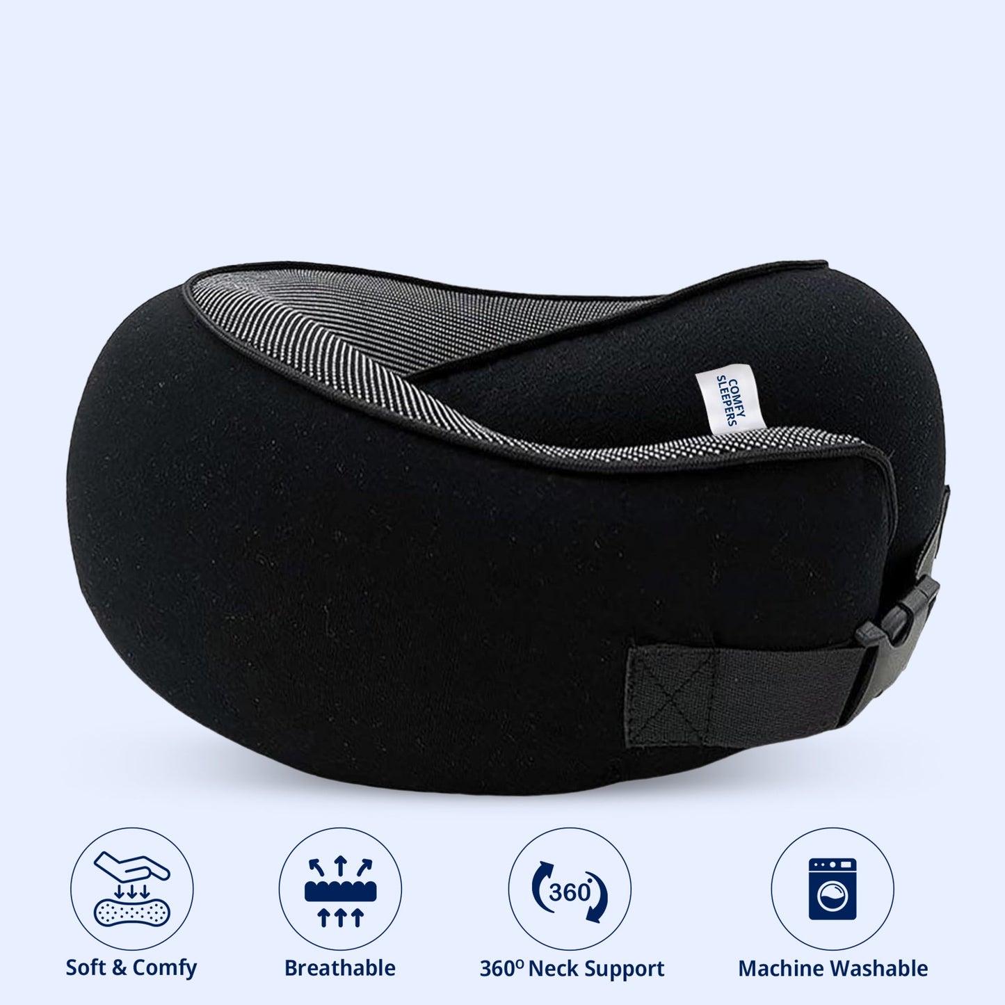 Travel Pillow for Neck, Head and Shoulder Support